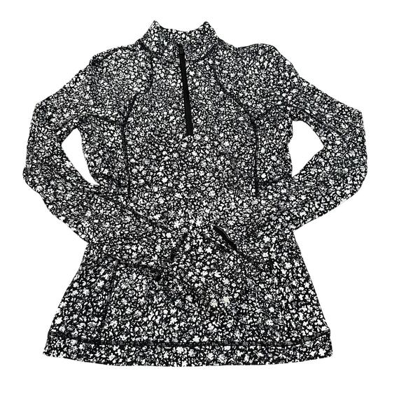 lululemon athletica Jackets & Blazers - LULULEMON Women's Its Rulu Run Half-Zip Size 2 In Venture Floral Alpine White